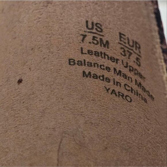 Sam Edelman Yaro Block Heel Sandals Ankle Strap Snakeskin Print Leather Size 7.5 - Picture 10 of 11